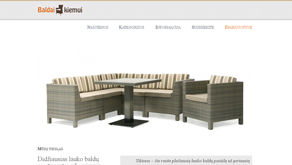 Lauko baldai www.baldaikiemi.lt