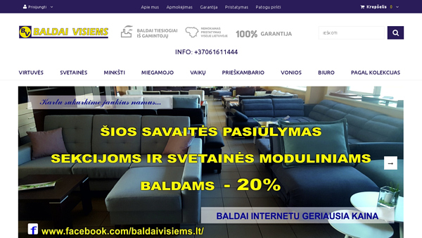 Parduodami svetainės, miegamojo, virtuvės baldai