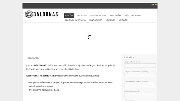 Baldonas perka mišką