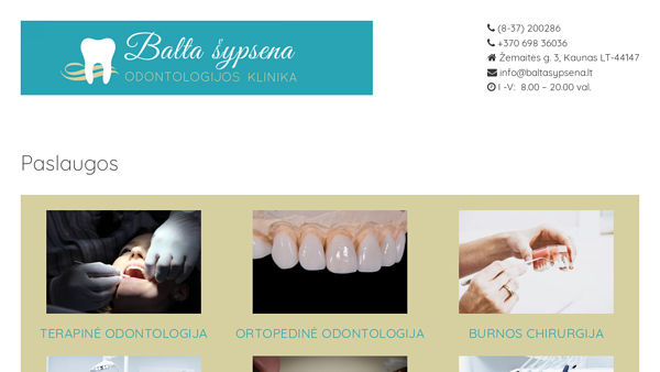 “Balta Šypsena” – profilaktinės odontologijos ir dantų balinimo studija
