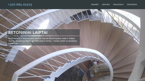 betoniniai laiptai