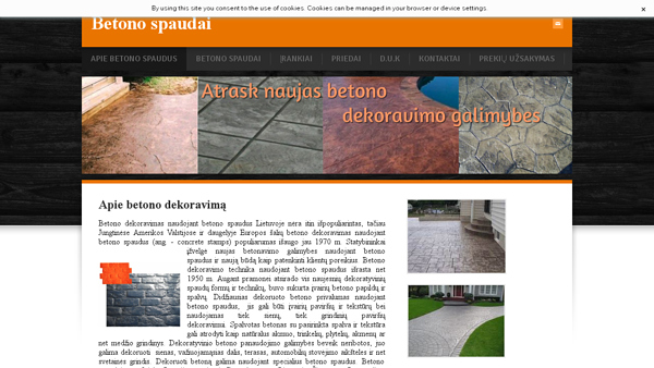 Betono spaudai