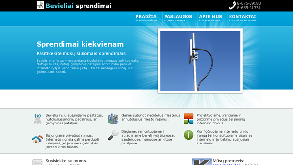 Bevielių tinklų diegimas, projektavimas, priežiūra.