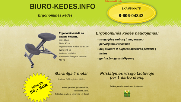 Biuro kėdės