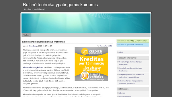 BLOMBERG buitinė technika