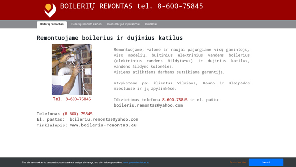 Remontuoju boilerius