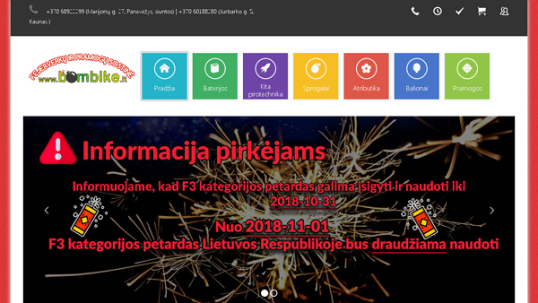 Fejerverkų šou visoje Lietuvoje