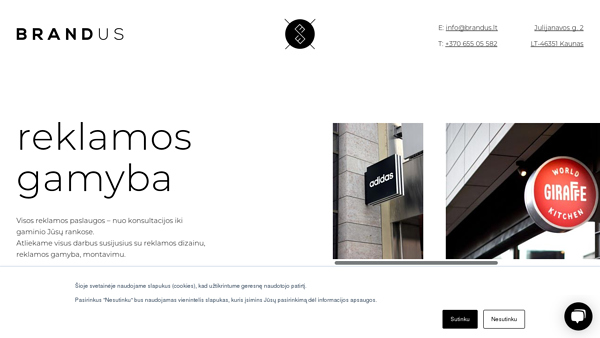 Brandus - reklamos gamyba
