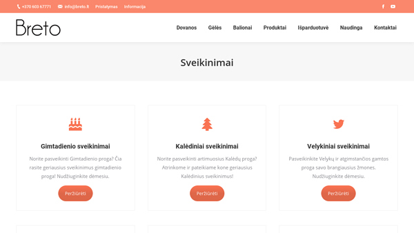 Sveikinimai | Kokybiški, Patikimi, Gražūs, Juokingi ir Trumpi | Breto