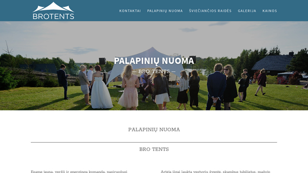 Palapinių nuoma