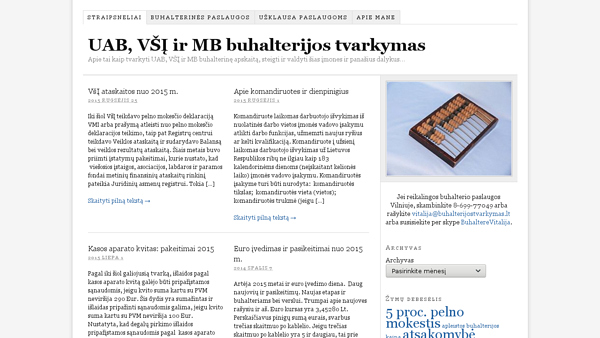 Buhalterijos tvarkymas