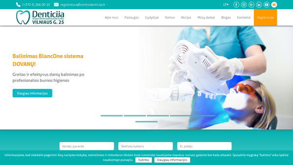 Odontologijos klinika Vilniaus centre "Denticija"