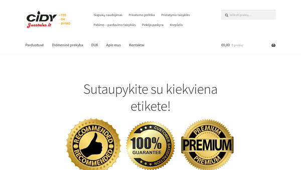 CidyJuosteles.lt - TZE, DK ir DYMO juostelės