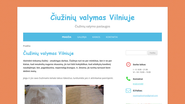 Čiužinių valymas Vilniuje
