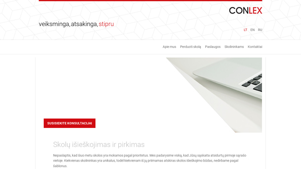 Conlex.lt - Skolų išieškojimas, pirkimas ir bankroto administravimas 