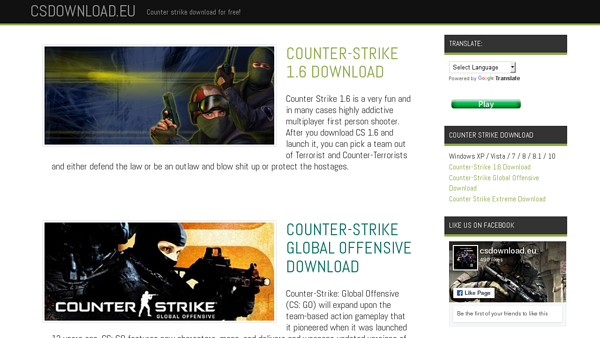 CS download / Counter Strike 1.6 download