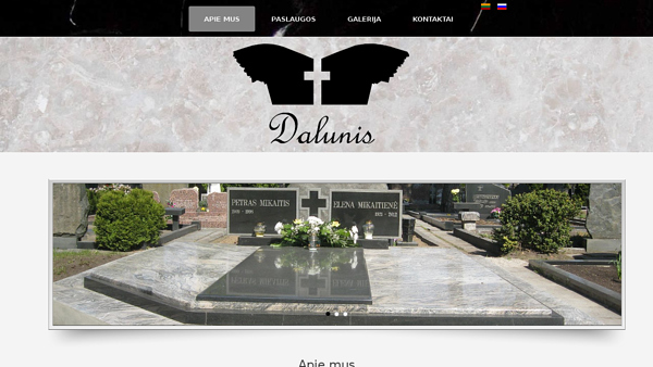 Dalunis - akmens gaminių, pamiklų, kapo elementų gamyba