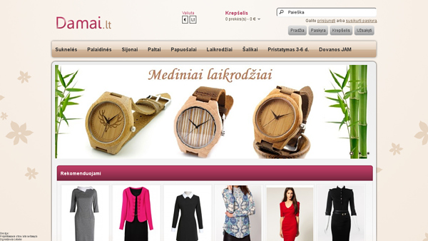 internetinė drabužių ir aksesuarų parduotuvė