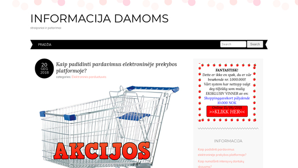 Informacija moterims ir panelėms