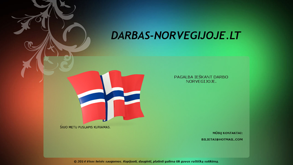 Darbas Norvegijoje
