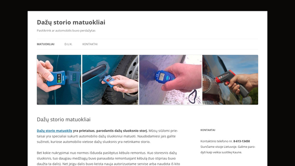 Dažų storio matuoklis