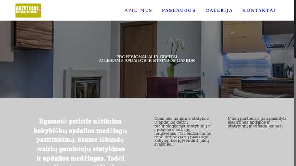 Statybos ir apdailos darbai