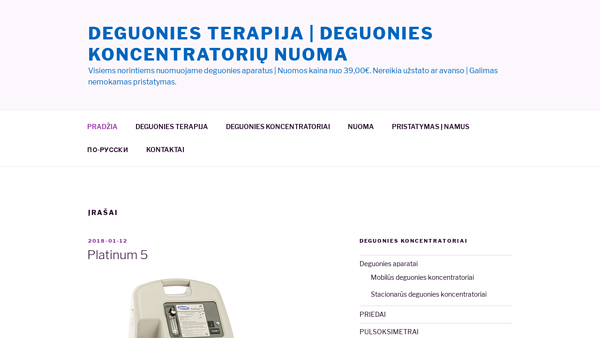 Gydymas deguonimi (deguonies terapija) namuose