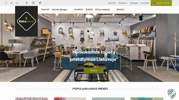Interjero apdailos namai Dekorama