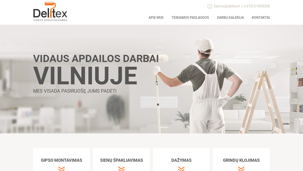 Vidaus apdailos darbai Vilniuje
