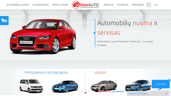 Lengvųjų ir krovininių autombilių nuoma Šiauliuose Donauto