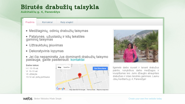 Birutės drabužių taisykla