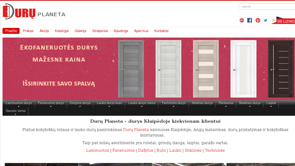 Durų ir medinių laiptų gamyba