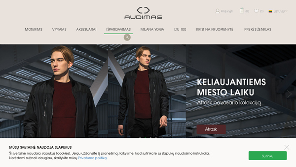E-Audimas - drabužiai laisvalaikiui ir sportui internetu