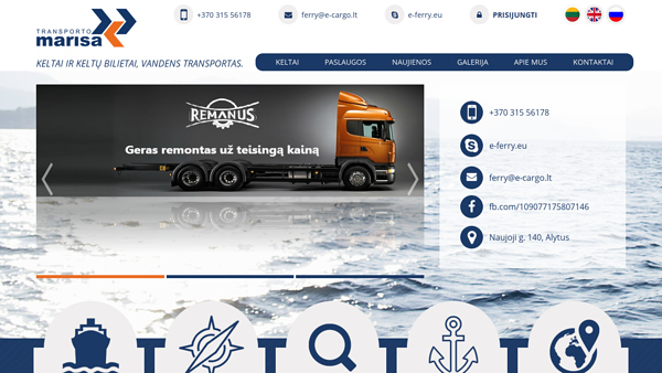 Keltų bilietų rezervavimas on-line
