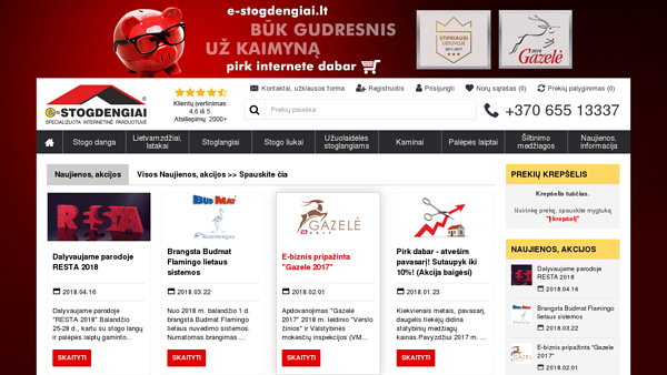 e-STOGDENGIAI specializuota internetinė parduotuvė
