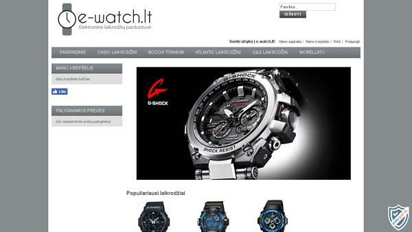 e-watch.lt laikrodžiai internetu