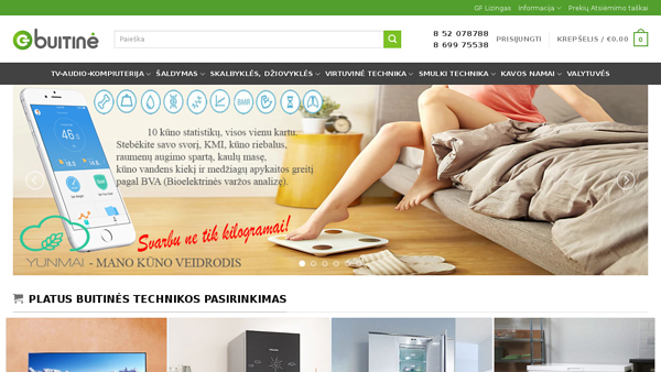 ebuitine.lt - internetinė buitinės technikos parduotuvė