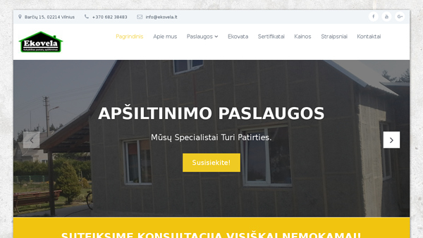 Pastatų apšiltinimas ekovata