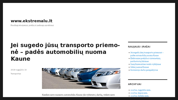 Ekstremalių pramogų ir aktyvaus laisvalaikio portalas
