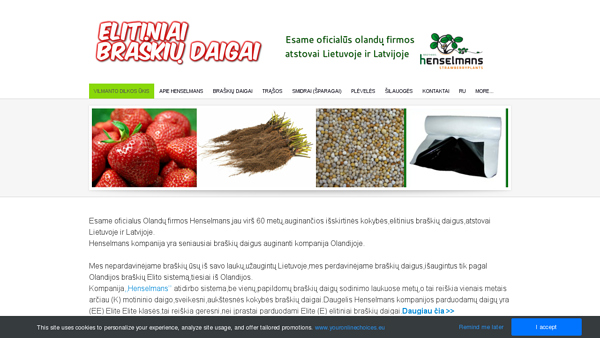 Elitiniai braškių daigai