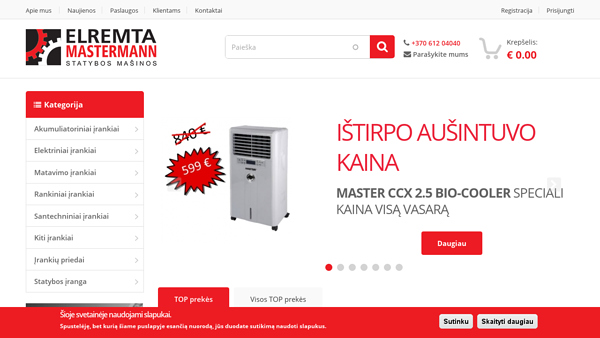 Įrankiai profesionalams. Elremta