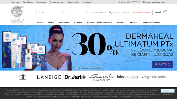EraEsthetic SHOP - Profesionali kosmetika internetu