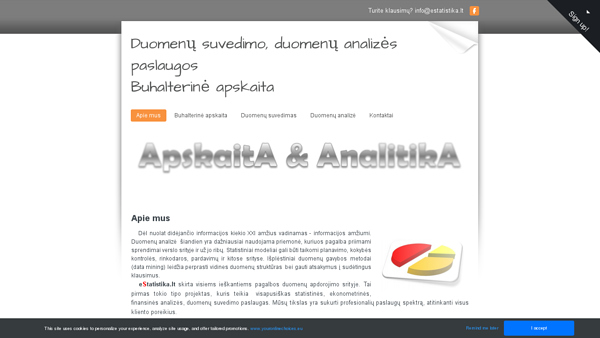 Statistinė, ekonometrinė, finansinė duomenų analizė