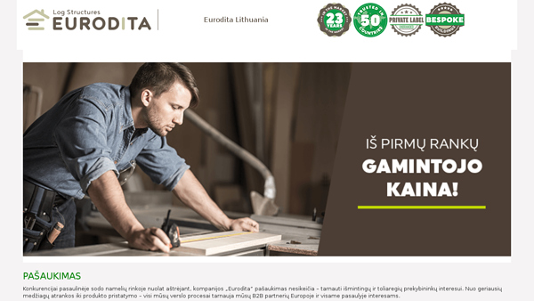 Eurodita sodo nameliai