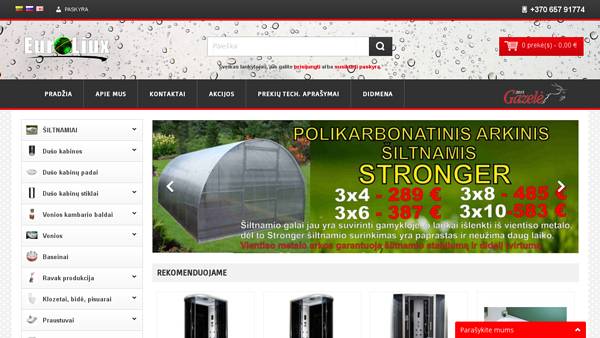 Euroliux – santechnikos prekių parduotuvė
