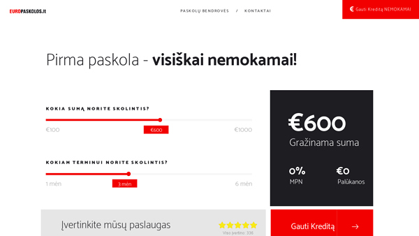 Paskolos internetu 