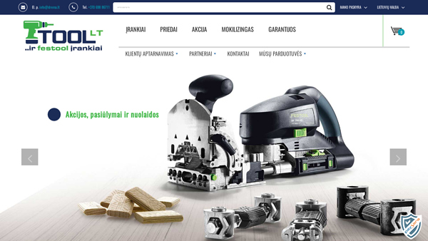 Festool įrankiai Kaune