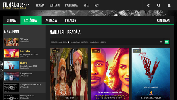 Naujausi filmai online nemokamai