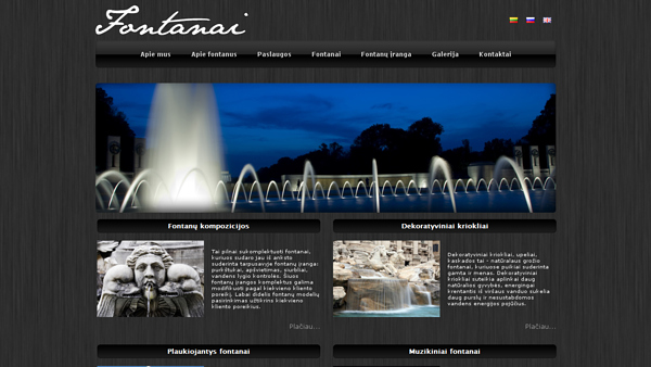 Fontanai.lt - fontanų įrengimas, fontanų ir baseinų chemija, priedai