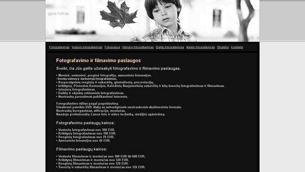Fotografavimo paslaugos